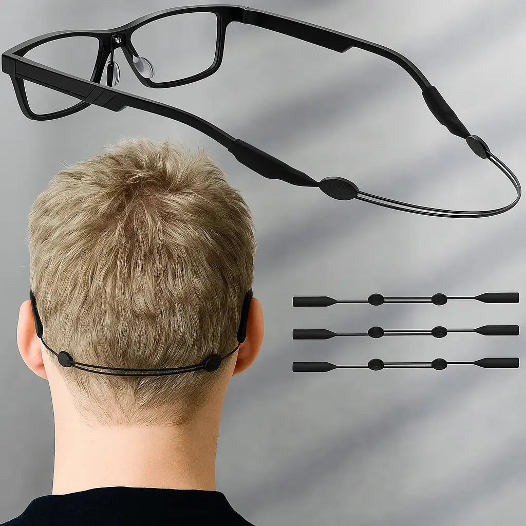Adjustable Silicone Eyeglass Strap Non Slip Lightweight
