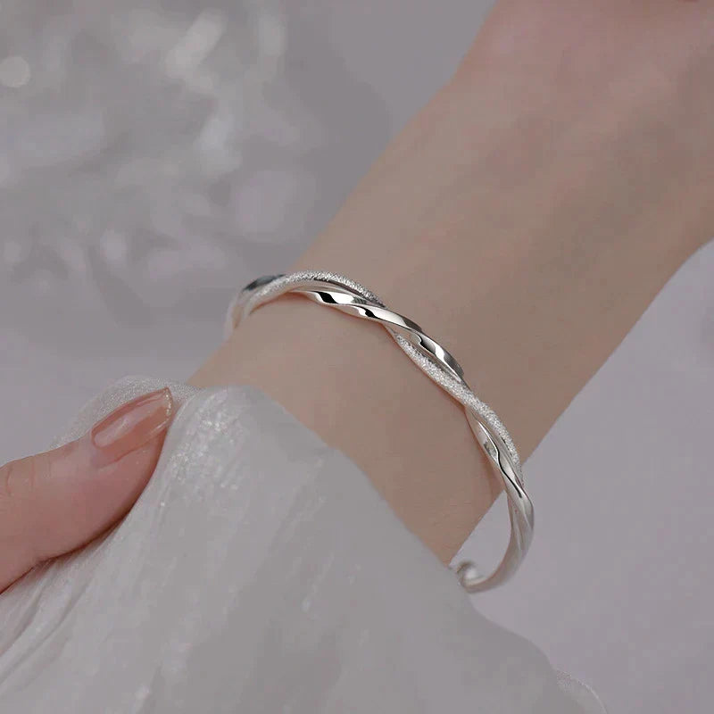 Adjustable Twisted Sterling Silver Bracelet