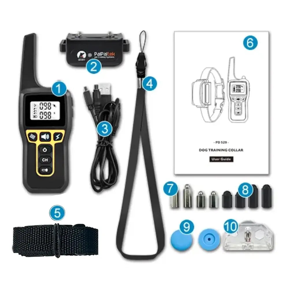Adjustable Waterproof Dog Training Collar with Remote Control