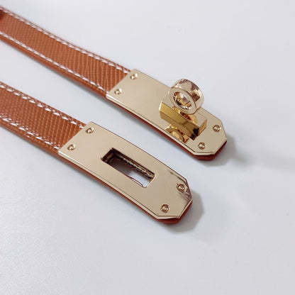 Adjustable Women's Leather Belt Slim Waist Strap
