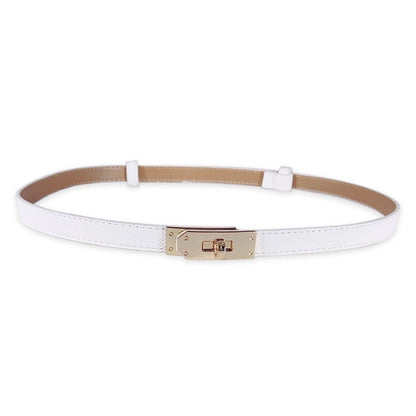 Adjustable Women's Leather Belt Slim Waist Strap