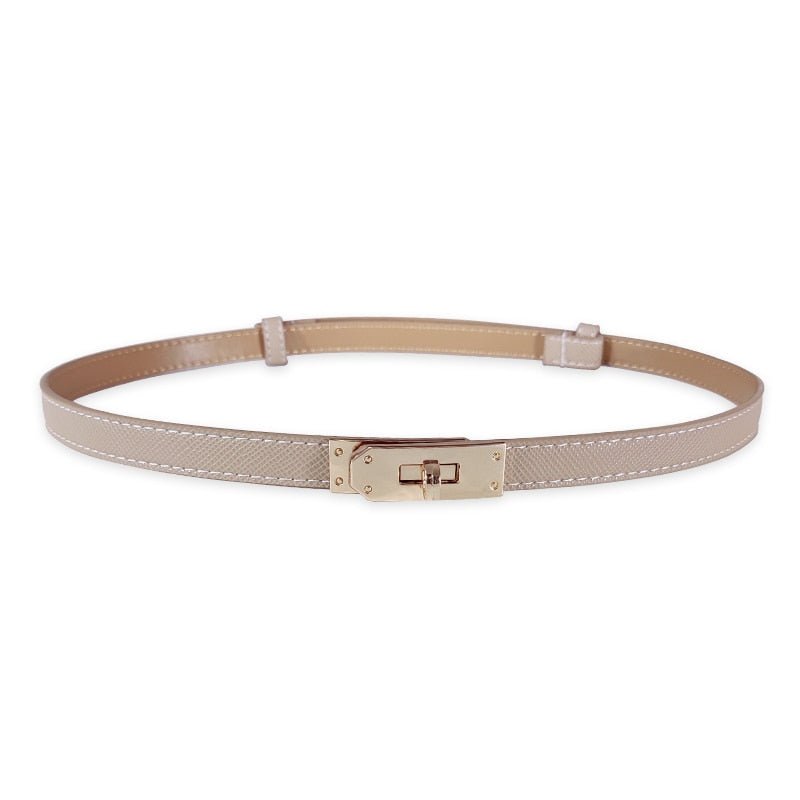 Adjustable Women's Leather Belt Slim Waist Strap