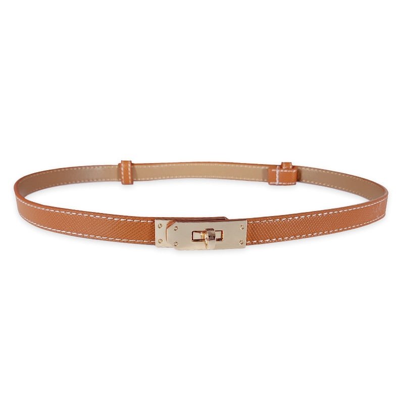 Adjustable Women's Leather Belt Slim Waist Strap