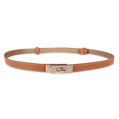 Adjustable Women's Leather Belt Slim Waist Strap