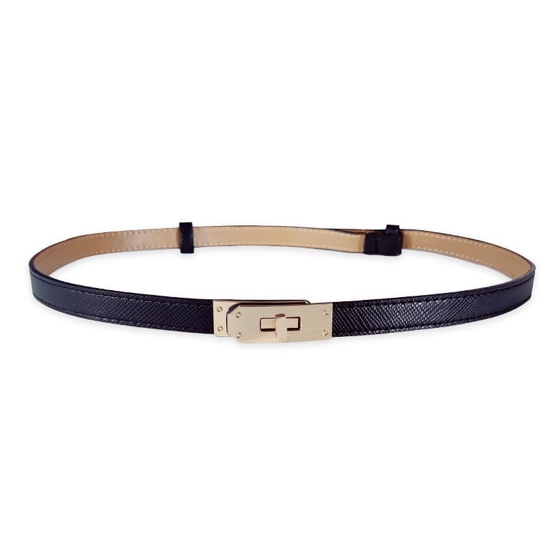 Adjustable Women's Leather Belt Slim Waist Strap