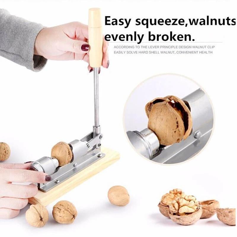 Adjustable Wooden Nut Cracker Tool