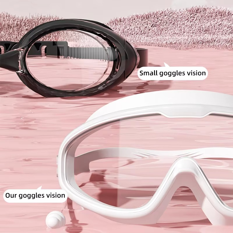 Adult Anti Fog Swimming Goggles with UV Protection and Leak Resistant Silicone Seal
