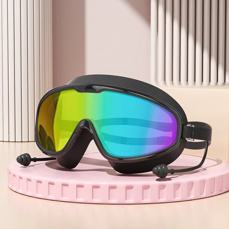 Adult Anti Fog Swimming Goggles with UV Protection and Leak Resistant Silicone Seal