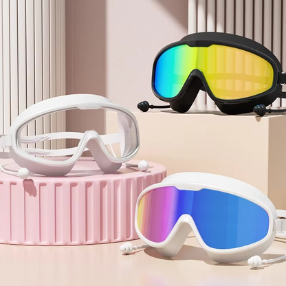Adult Anti Fog Swimming Goggles with UV Protection and Leak Resistant Silicone Seal
