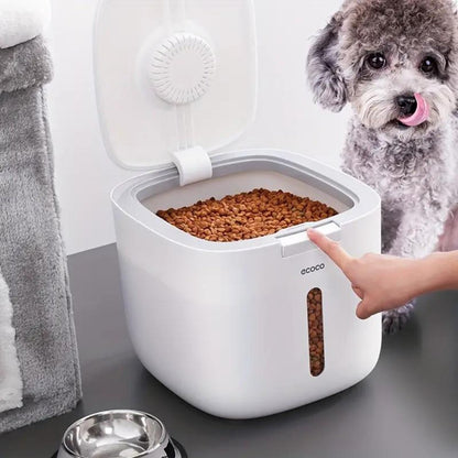 Airtight Pet Food Storage Container with Measuring Cup