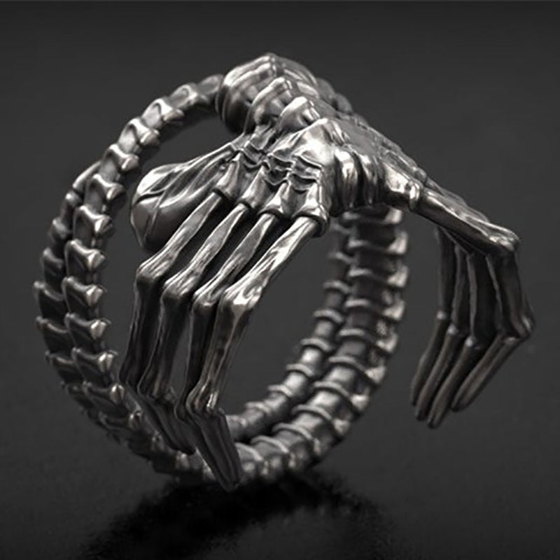 Alien Facehugger Adjustable Alloy Ring
