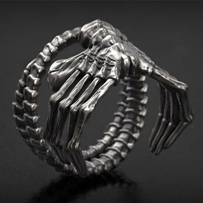 Alien Facehugger Adjustable Alloy Ring