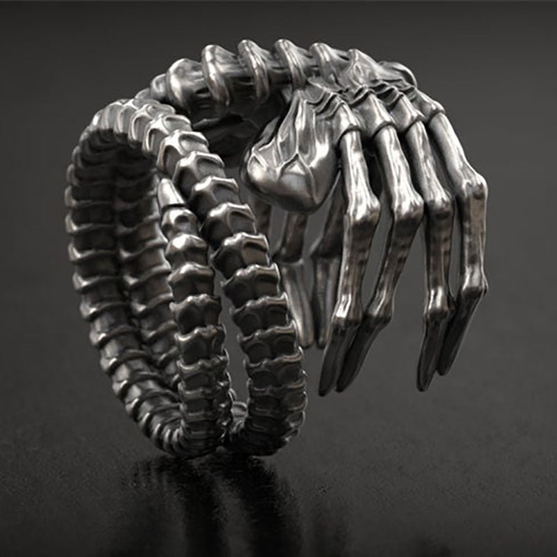 Alien Facehugger Adjustable Alloy Ring