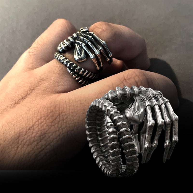 Alien Facehugger Adjustable Alloy Ring