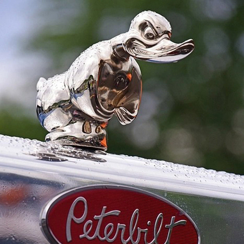Angry Rubber Duck Car Hood Ornament