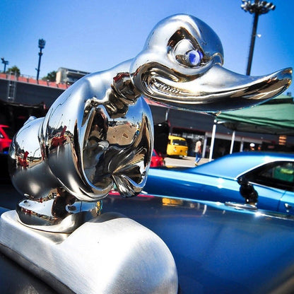 Angry Rubber Duck Car Hood Ornament