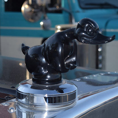 Angry Rubber Duck Car Hood Ornament