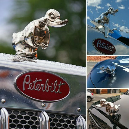 Angry Rubber Duck Car Hood Ornament