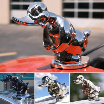 Angry Rubber Duck Car Hood Ornament