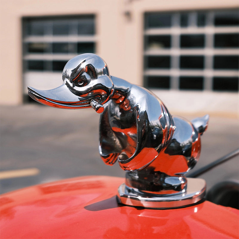 Angry Rubber Duck Car Hood Ornament