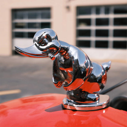 Angry Rubber Duck Car Hood Ornament