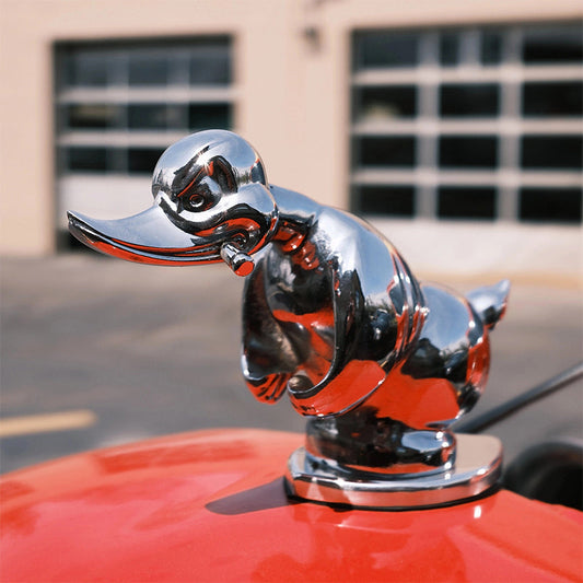 Angry Rubber Duck Car Hood Ornament