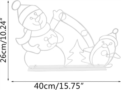 Animated LED Snowman Penguin Christmas Outdoor Light Decor