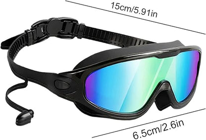 Anti Fog Wide View Swimming Goggles with Silicone Seal
