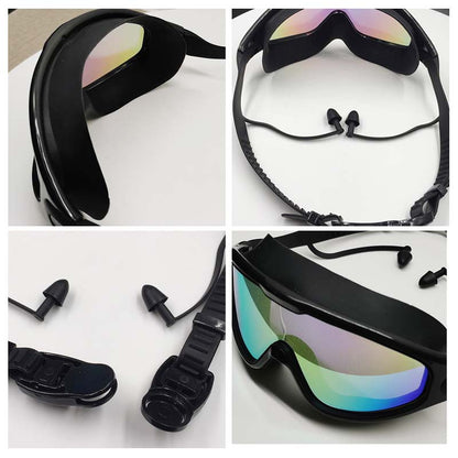 Anti Fog Wide View Swimming Goggles with Silicone Seal