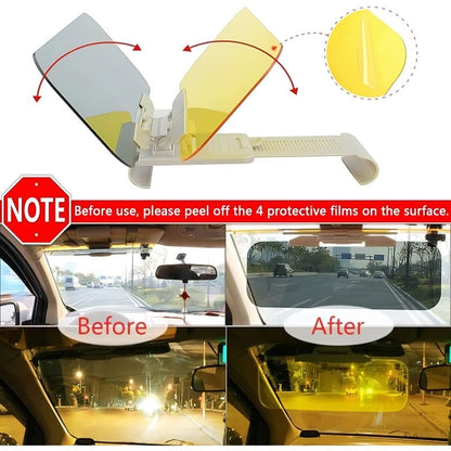 Anti Glare Driving Visor Extension for Day and Night Visibility