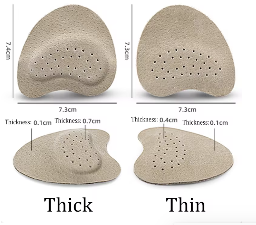 Anti Slip Sandal Forefoot Cushions Pain Relief Pads