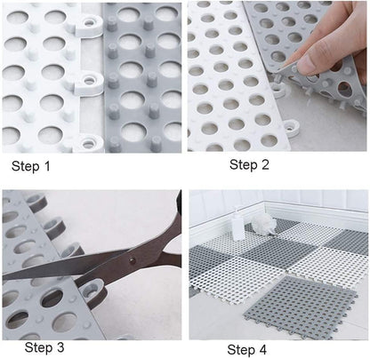 Anti Slip Shower Mat Waterproof Mold Resistant Bathroom Mat