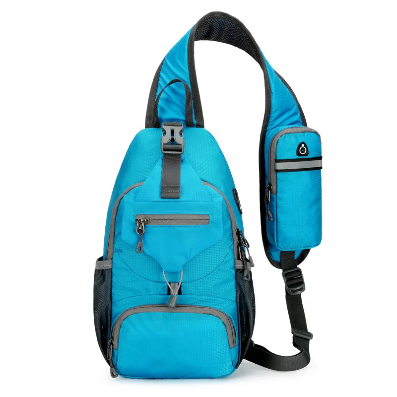 Anti Theft Waterproof Crossbody Shoulder Backpack with Multi Pocket Storage