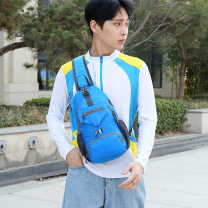 Anti Theft Waterproof Crossbody Shoulder Backpack with Multi Pocket Storage