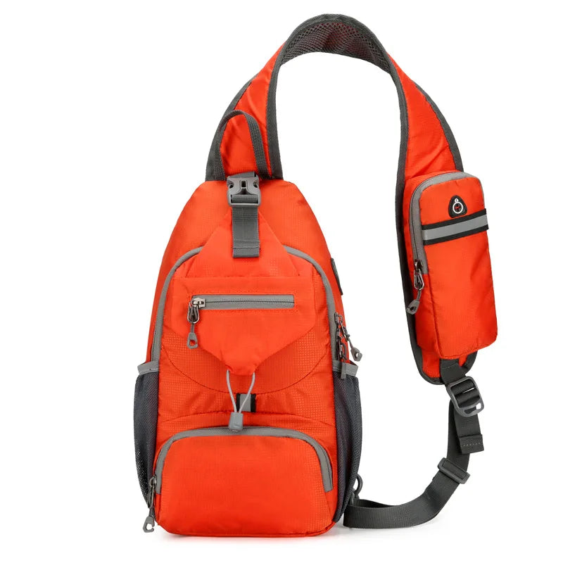 Anti Theft Waterproof Crossbody Shoulder Backpack with Multi Pocket Storage