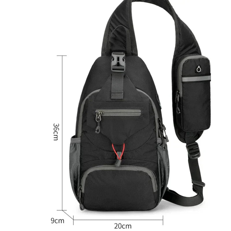 Anti Theft Waterproof Crossbody Shoulder Backpack with Multi Pocket Storage