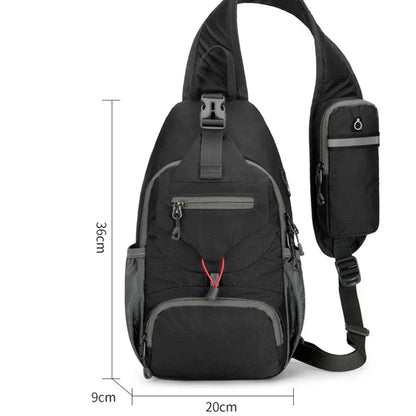 Anti Theft Waterproof Crossbody Shoulder Backpack with Multi Pocket Storage