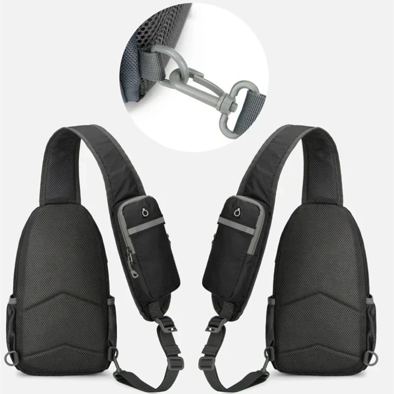 Anti Theft Waterproof Crossbody Shoulder Backpack with Multi Pocket Storage