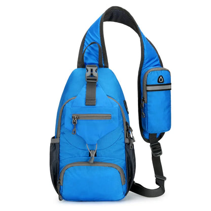 Anti Theft Waterproof Crossbody Shoulder Backpack with Multi Pocket Storage
