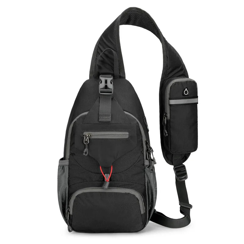 Anti Theft Waterproof Crossbody Shoulder Backpack with Multi Pocket Storage