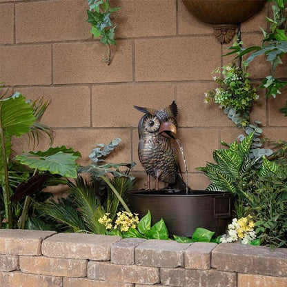 Art Deco Garden Fountain Resin Animal Water Feature