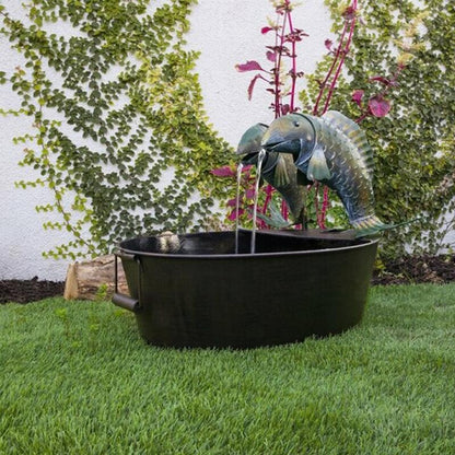 Art Deco Garden Fountain Resin Animal Water Feature