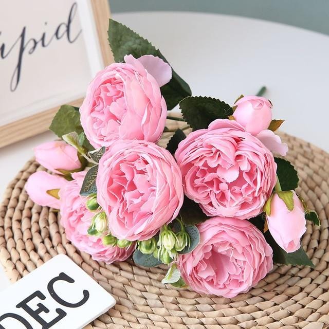 Artificial Peony Flower Arrangement for Home Décor