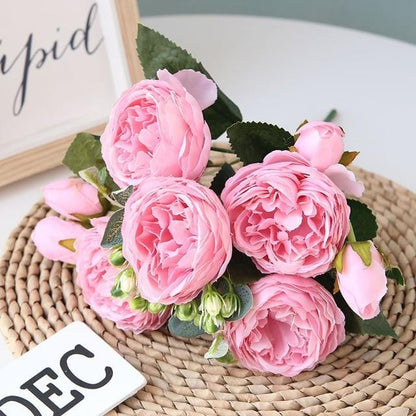 Artificial Peony Flower Arrangement for Home Décor
