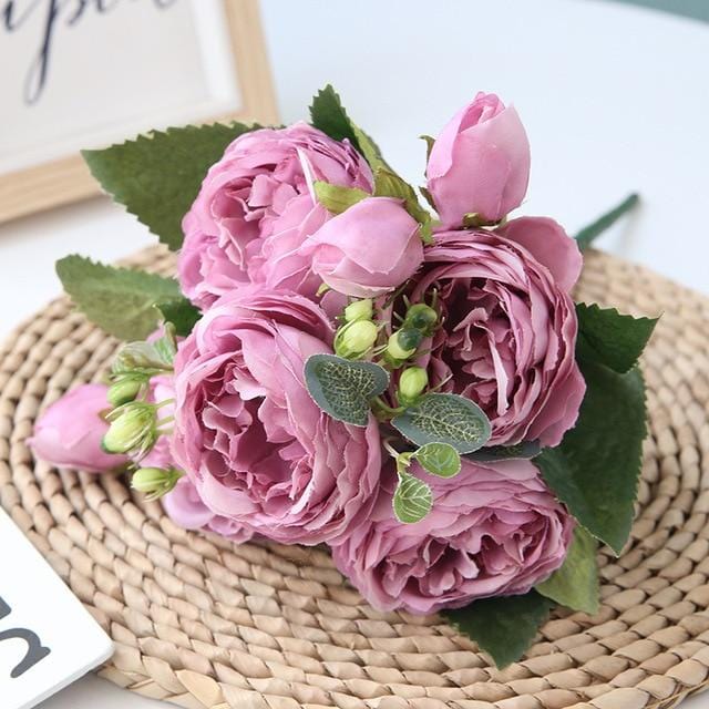 Artificial Peony Flower Arrangement for Home Décor