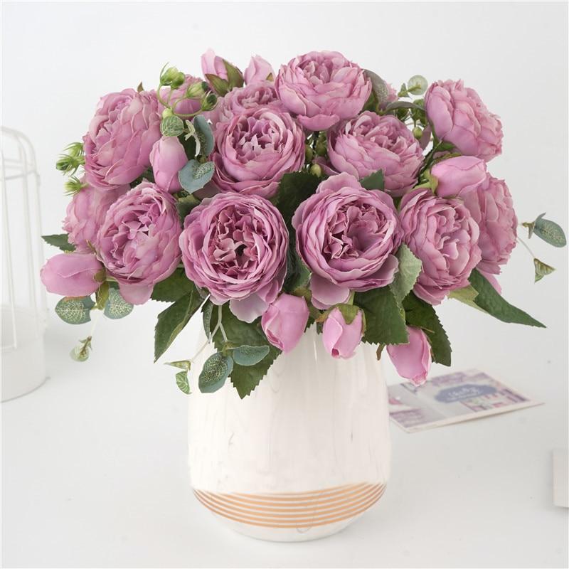 Artificial Peony Flower Arrangement for Home Décor