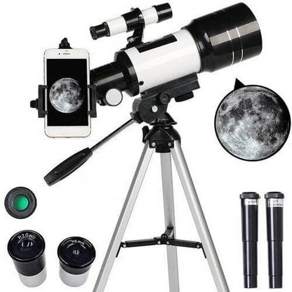 Astronomical Refractor Telescope with 70mm Aperture and Tripod