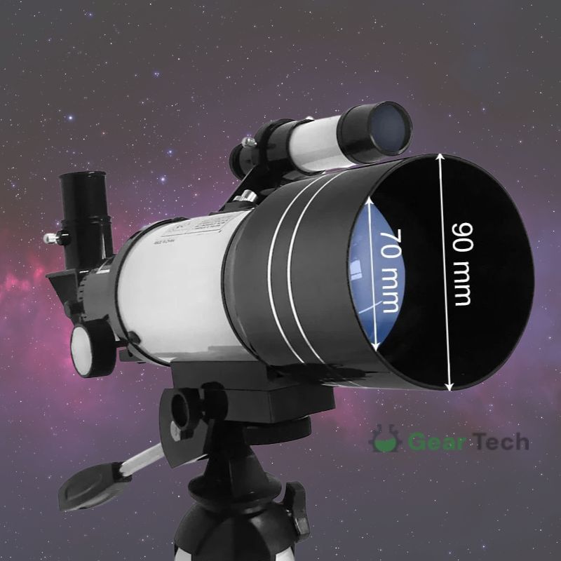 Astronomical Refractor Telescope with 70mm Aperture and Tripod