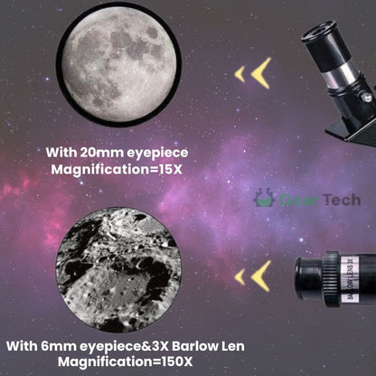 Astronomical Refractor Telescope with 70mm Aperture and Tripod