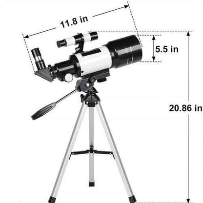 Astronomical Refractor Telescope with 70mm Aperture and Tripod